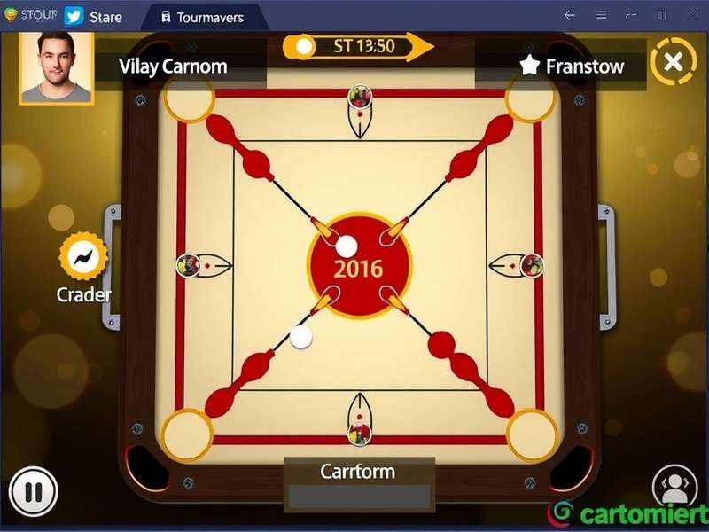 Carrom Pro Tournament Multiplayer Match